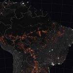Pożary w Amazonii zarejestrowane przez satelity NASA